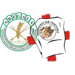 Logo Cozinheiros Sem Fronteiras e Aregala Brasil - Presidente Prof. Celso dos Santos